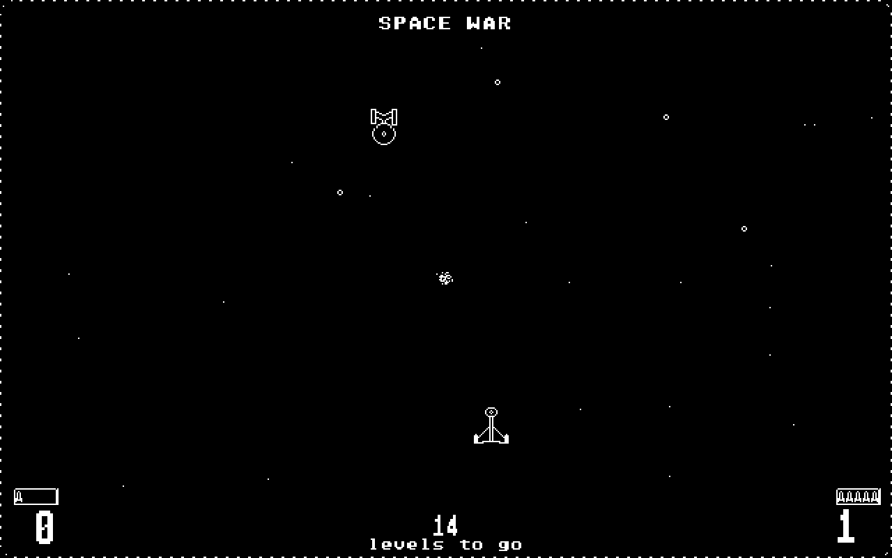 Space War atari screenshot